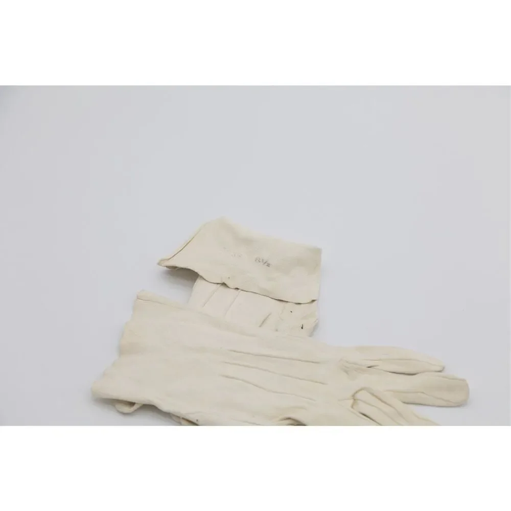 1940s–50s Vintage Kid Leather Gloves Women‎ Size 6 1/2 Ivory Cream